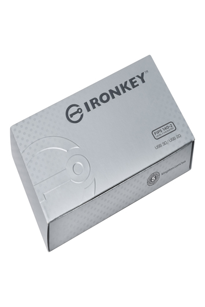 Kingston IronKey 8GB Basic S1000 Encrypted USB 3.0 FIPS 140-2 Level 3 - 8 GB - USB Type-A - 3.2 Gen 1 (3.1 Gen 1) - 180 MB/s - Cap - Silver - IKS1000B/8GB