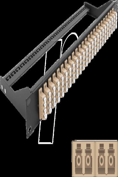 Delock Patch panel - rack mountable - 43400