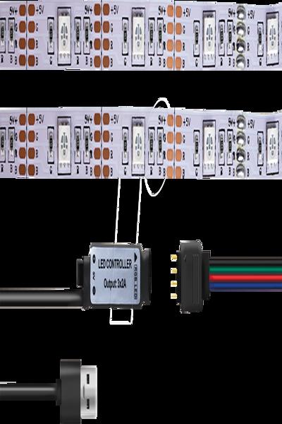 RGB LED Strip med fjärrkontroll 3m - LED007