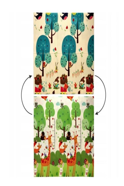 Extralink 4350 Tapis éducatif animaux-arbres 180 x 200 x 1 cm