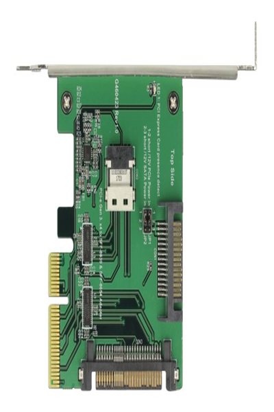 Delock PCI Express x4 Card U.2 NVMe to 1 x internal SFF-8654 4i + 1 x internal SFF-8639 - 89921
