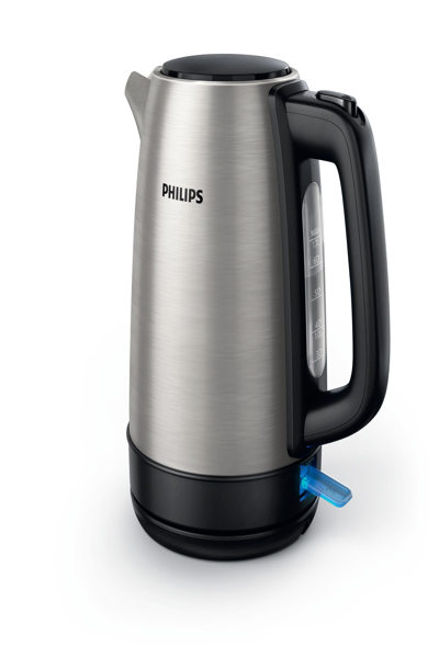 Philips Daily Collection HD9350/91, 1.7 L, 2200 W, Black, Stainless steel, Polypropylene (PP), Stainless steel, Water level indicator, Cordless - HD9350/91