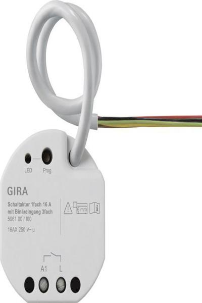 Actionneur de commutation GIRA 506100 1 voie 16A UP KNX Secure