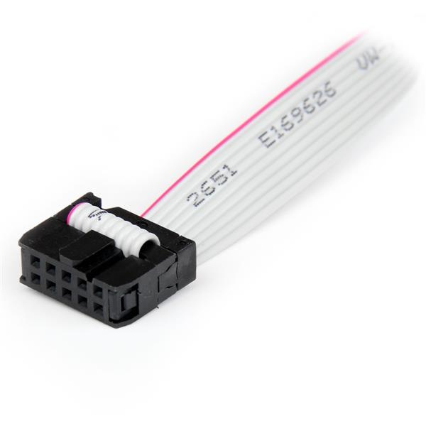 StarTech 2 Port Serial DB9 Slot Plate with 10 Pin (IDC 10) Pinheader Cable 40cm - serial control panel - DB-9 to 10 PIN IDC - 40.64 cm - PLATE9M2P16