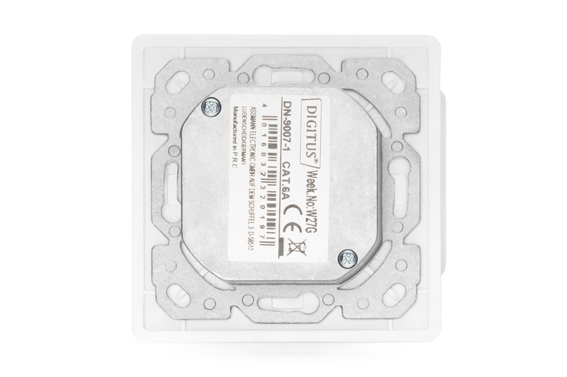 DIGITUS CAT6A 2-Port RJ45 Outlet - DN-9007-1