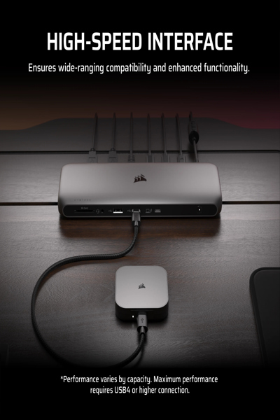 Corsair EX400U 1TB External SSD Storage - CSSD-EX400U1TB