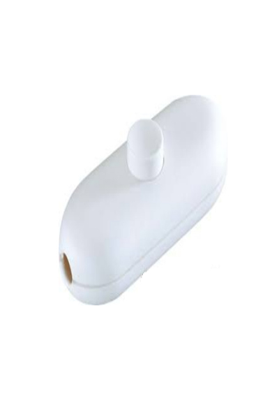 Bachmann 924.025, tryckknappsbrytare, 1P, vit, 250 V, 81 mm, 32 mm - 924025
