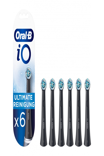 Braun Oral-B AufsteckbÃƒÂ¼rsten iO Ultimat. Reinigung Black 6er ErsatzbÃƒÂ¼rsten 418184