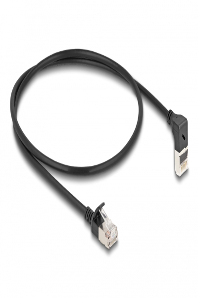Delock Nätverkskabel - RJ-45 (M) uppvinklad till RJ-45 (M) rak - 80286