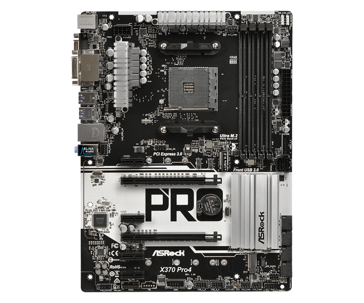 ASRock X370 Pro4 - Motherboard - ATX - socket AM4 - AMD X370 - 90-MXB7T0-A0UAYZ
