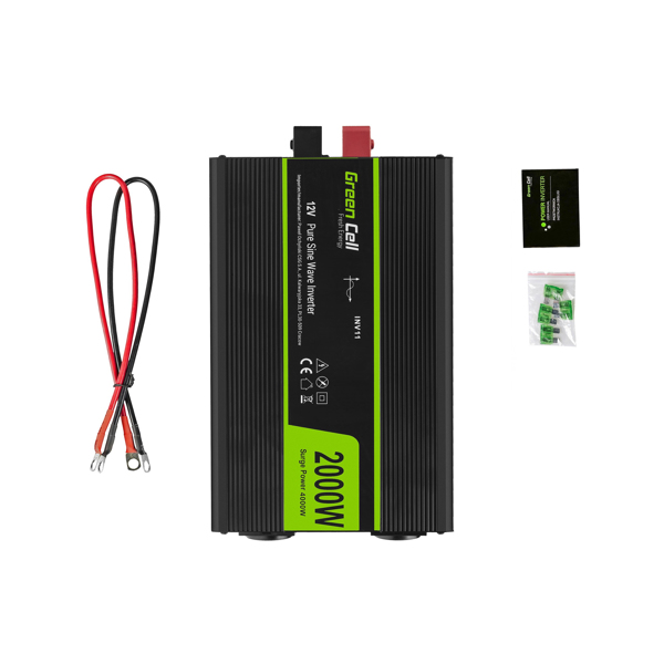 Green Cell INV11 - Universal - Bil - 12V - 12W - DC-till-AC - INV11