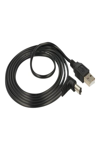 Delock Power cable - DC jack 5.5 x 2.1 mm (M) to USB (power only) (M) - 83578