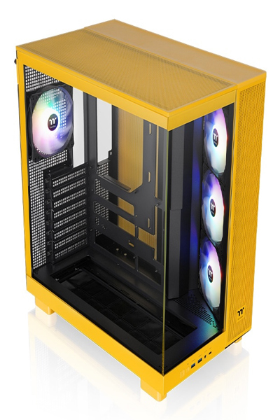 Thermaltake View 380 XL TG ARGB yellow midi tower - CA-11E-00M4WN-00