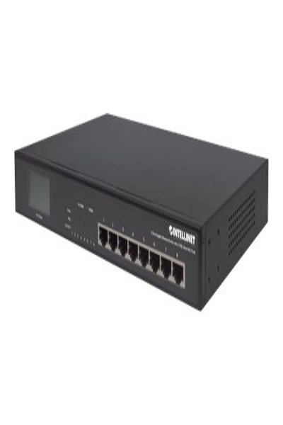 Intellinet 8-Port Gigabit Switch 4 Ultra PoE LCD 140W