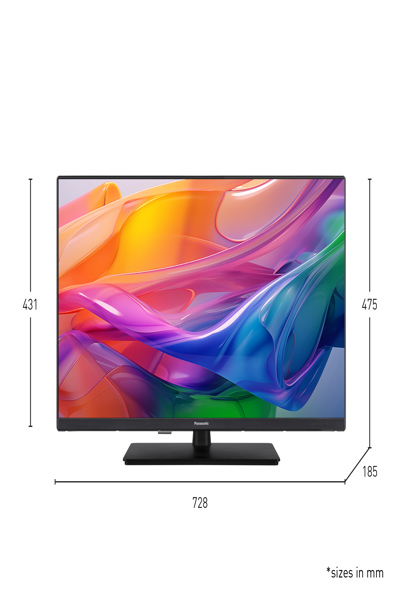 Panasonic TV-32S50AEZ, 81.3 cm (32"), 1366 x 768 pixels, LCD, Smart TV, Wi-Fi, Black - TV-32S50AEZ