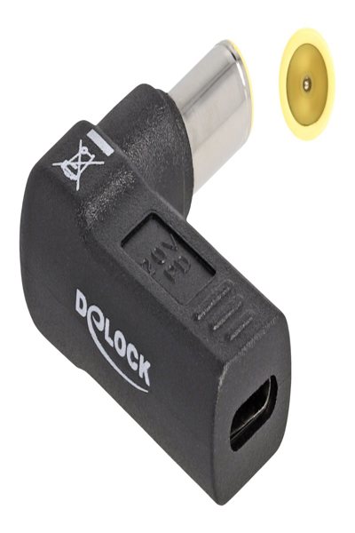 Adaptateur secteur Delock - USB-C 24 broches (F) vers prise CC 7,9 x 5,5 mm (M)