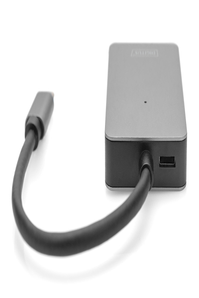 DIGITUS USB-C-kortläsare, 2 portar, hög hastighet - DA-70333