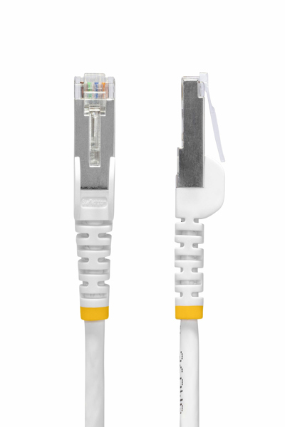 StarTech.com 12m White CAT8 Ethernet Cable, Snagless, S/FTP, 25G/40G - NLWH-12M-CAT8-PATCH