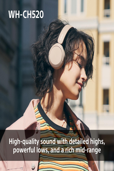 Sony WH-CH520 Hörlurar med Mikrofon - WHCH520P.CE7