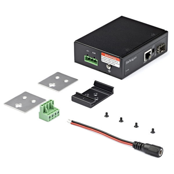 StarTech PoE+ Industrial Media Converter 60W IMC1GSFP60W - IMC1GSFP60W