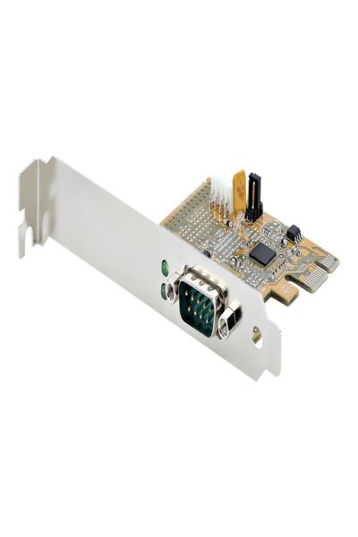 StarTech.com PCI Express Serial Card, PCIe to RS232 (DB9) Serial Interface Card, PC Serial Card with 16C1050 UART, Standard or Low Profile Brackets, COM Retention, For Windows & Linux - 11050-PC-SERIAL-CARD