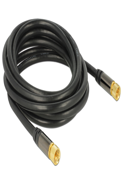 Delock Antennkabel - F-kontakt hane till F-kontakt hane - 88920