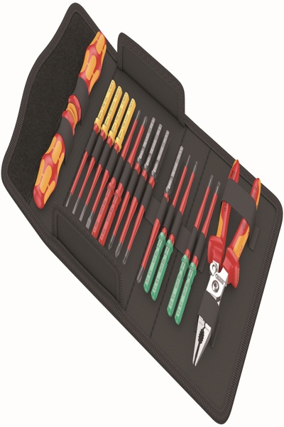 Wera Kraftform Kompakt VDE 17 extra slim 1 Outil de recherche 17-teilig rot/gelb inkl. 2