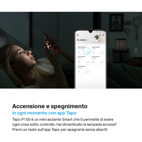 TP-LINK Tapo P100 V1 - Smart kontakt - Trådlös - TAPO P100(2-PACK)