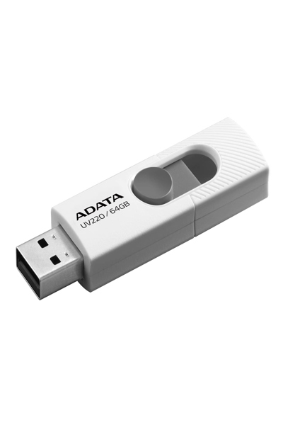 ADATA UV220 64GB USB 2.0, slideable, 7.5g, grey/white