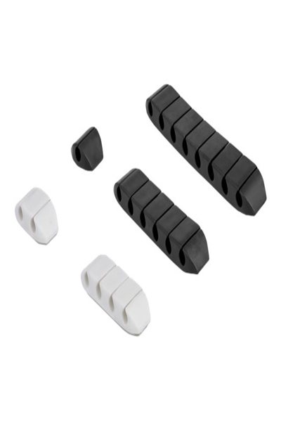 Delock Cable holder kit - desk mountable, surface mountable, wall mountable - 18400