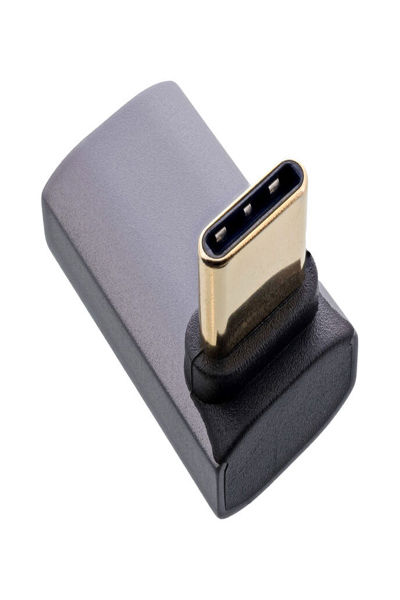 Adaptateur USB4 InLine USB-C coudé haut/bas