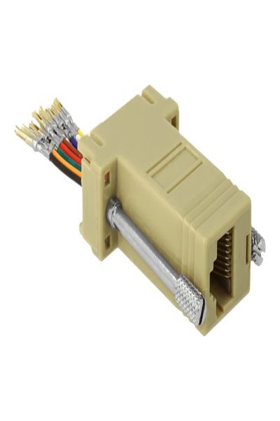 Delock Adapter Sub-D 9-polig hona till RJ45 hona monteringssats - 66164