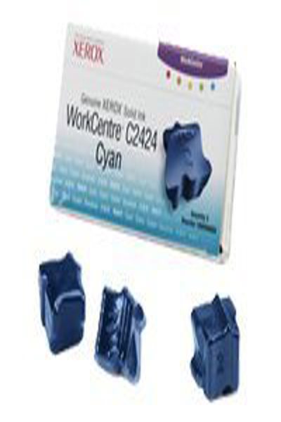 Xerox Genuine WorkCentre C2424 Solid Ink Cyan (3 sticks) - 3 pc(s) - Cyan - 3400 pages - Cyan - WorkCentre C2424 - United States - 108R00660