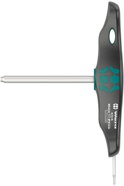 Tournevis à six pans creux Wera 454, taille de clé métrique 2 mm, longueur de lame 100