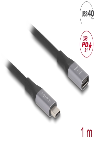Câble d'extension USB Delock - USB-C 24 broches (M) vers USB-C 24 broches (F)