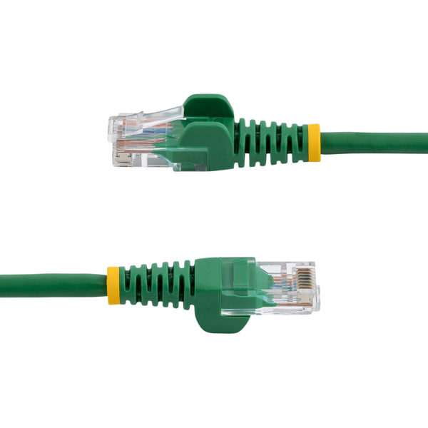 0.5m Cat5e Ethernet network cable snagless with RJ45 - Cat 5e UTP cable - Green - Patch cable - RJ-45 (M) ( 45PAT50CMGN ) - 45PAT50CMGN