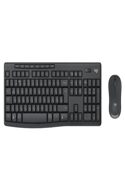 Logitech MK370 Combo for Business - Wireless - RF Wireless + Bluetooth - Mecha-membrane key switch - QWERTY - Graphite - Mouse included - 920-012070