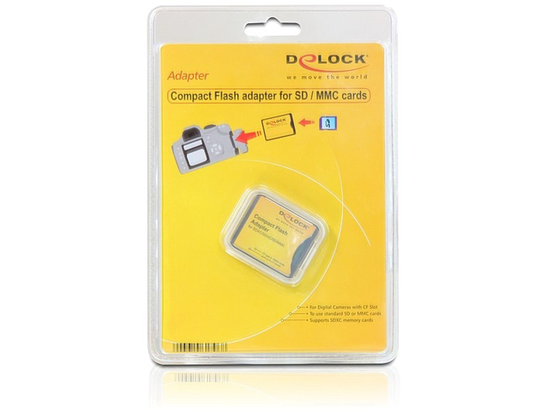 Delock Compact Flash Adapter - card adapter - 61796