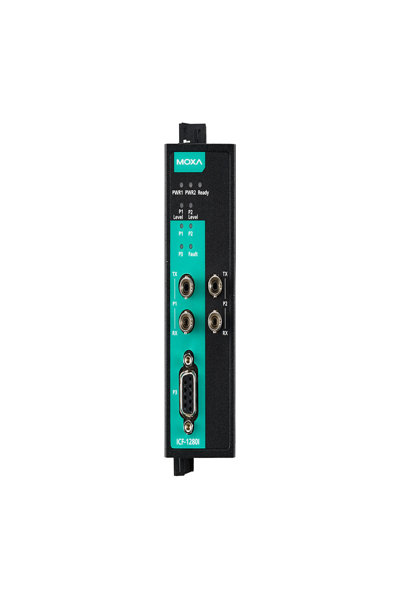 Moxa PROFIBUS zu Glasfaser-Konverter Multimode 2 ST-Stecker -40 bis 75Ã‚Â°C - Fiber Optic - 12 Mbps