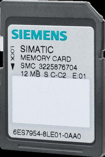 Siemens memory card SIMATIC S7 for S7-1x00 CPU/SINAMICS 6ES7954-8LE03-0AA0