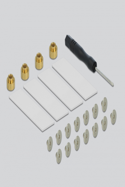 Delock PCI Express x16-kort till 4 x interna NVMe M.2-nyckel M - 89044