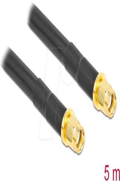 Delock Antennkabel - RP-SMA-hane till RP-SMA-hane - 90455