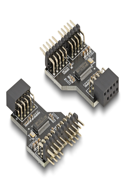 Delock USB adapter - 9 pin USB header (F) to 9 pin USB header (M)