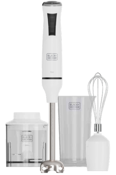 Black & Decker BXHBA750E Stabmixer-Set 750W weiÃƒÅ¸