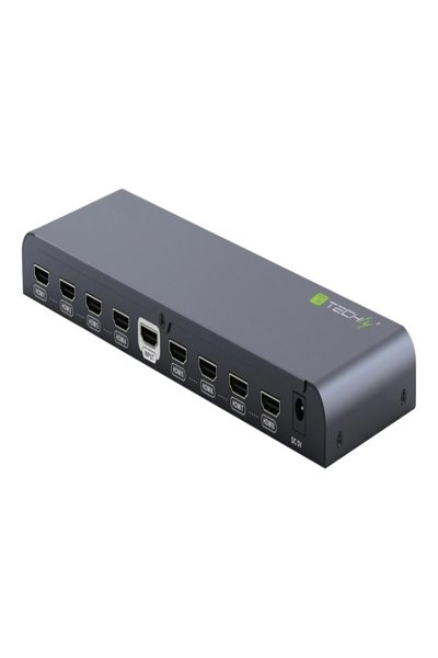Techly IDATA-HDMI2-4K8 - HDMI - 8x HDMI - Black - CE - FCC - WEEE - 80 x 213 x 19 mm - 390 g