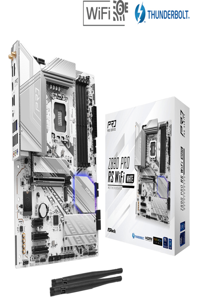 ASRock Z890 Pro RS WiFi White - 90-MXBQC0-A0UAYZ