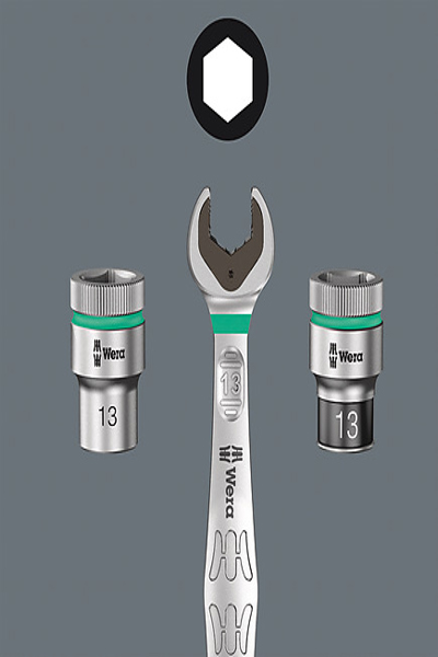 Wera 8790 HMC, 1 pièce(s), Hexagonale, 25,4 / 2 mm (1 / 2"), Acier au chrome-vanadium, Gris, ISO 2725