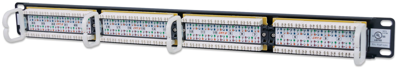 Cat6 Patch Panel - RJ-45 X 24 - Black - 1U - 520959