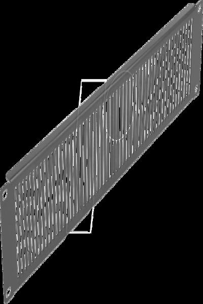 Delock Rackpanel - svart - 2U - 66671