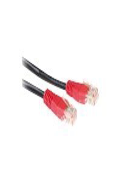 ACT Black 1.5 meter U/UTP CAT5E patch cable cross with RJ45 connectors - 1.5 m - Cat5e - U/UTP (UTP) - RJ-45 - RJ-45 - Black - Red